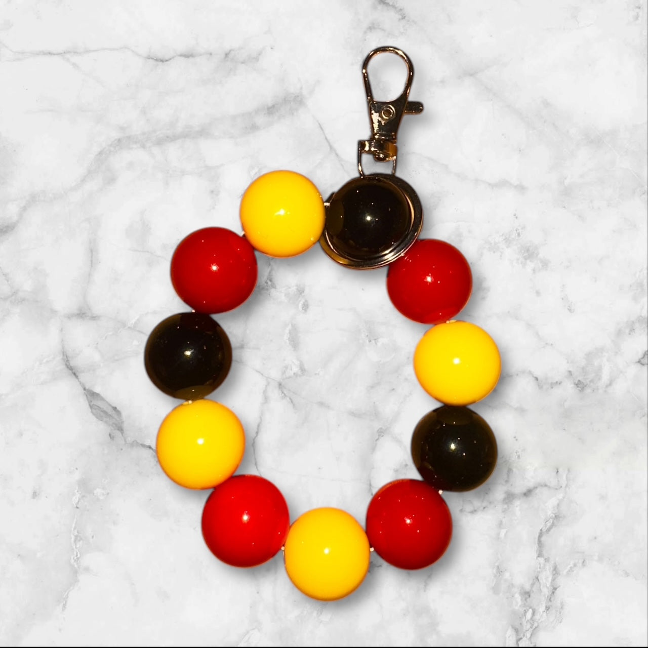Red/Yellow/Black Wristlet