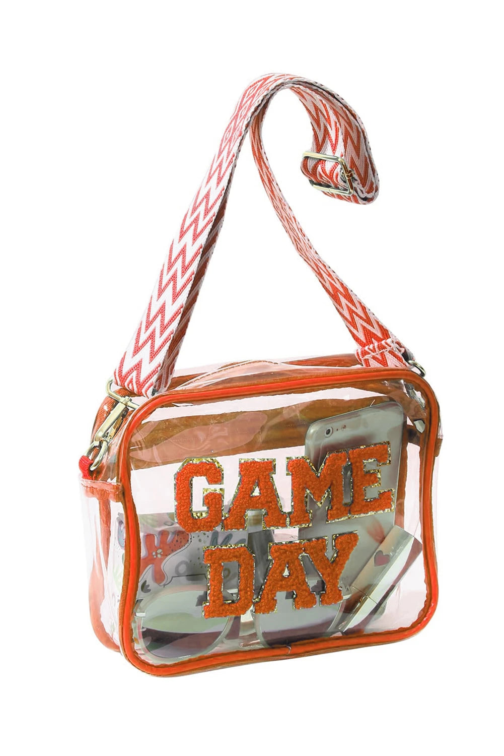 GAME DAY Rugby Football Clear Shoulder Bag