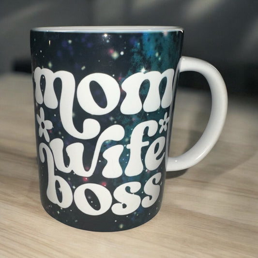 Mom Wife Boss Mug 12 oz