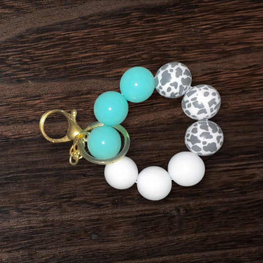 Green/White/ Cow Mini Wrislet