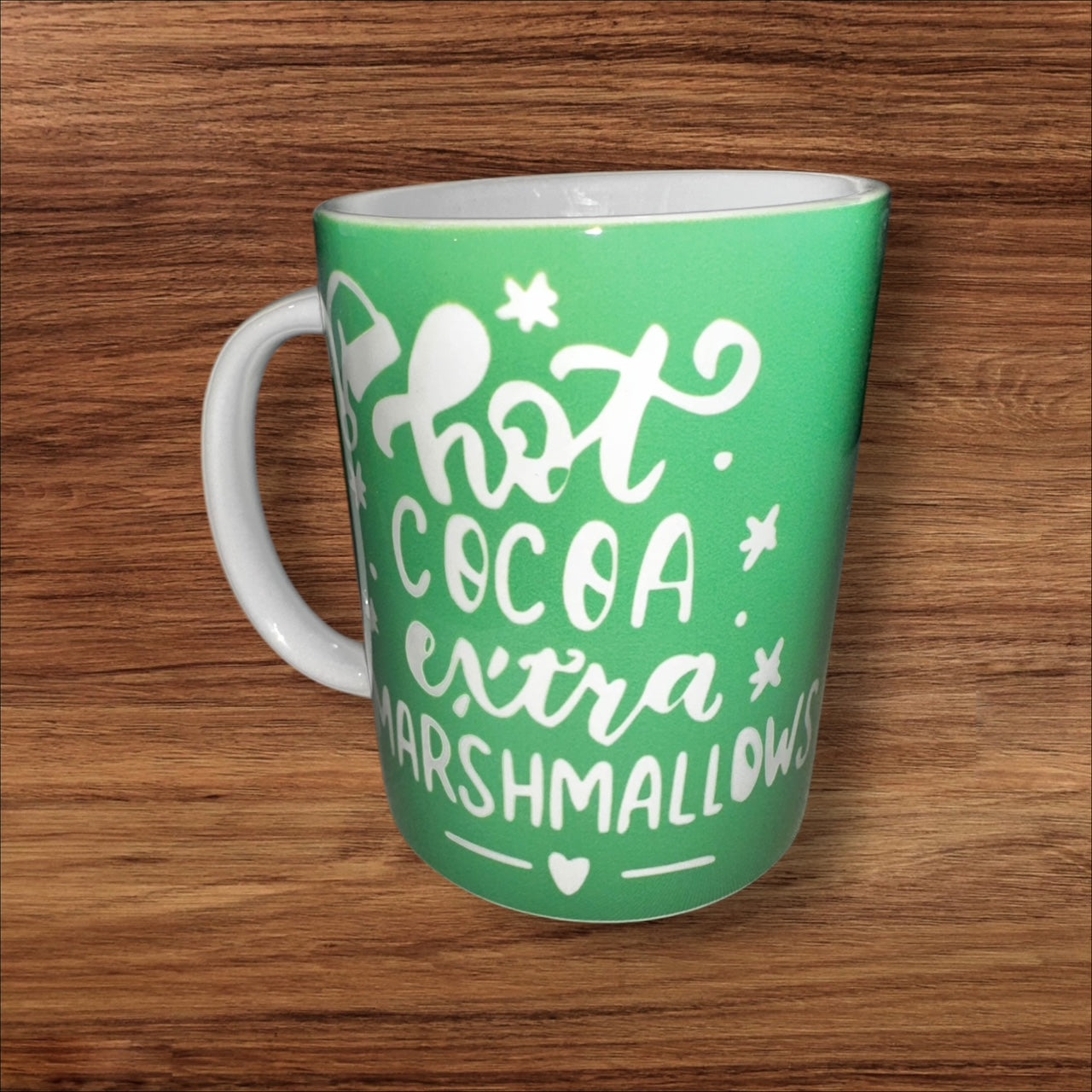 Hot Cocoa Extra Marshmallows Coffee Mug 15 Oz