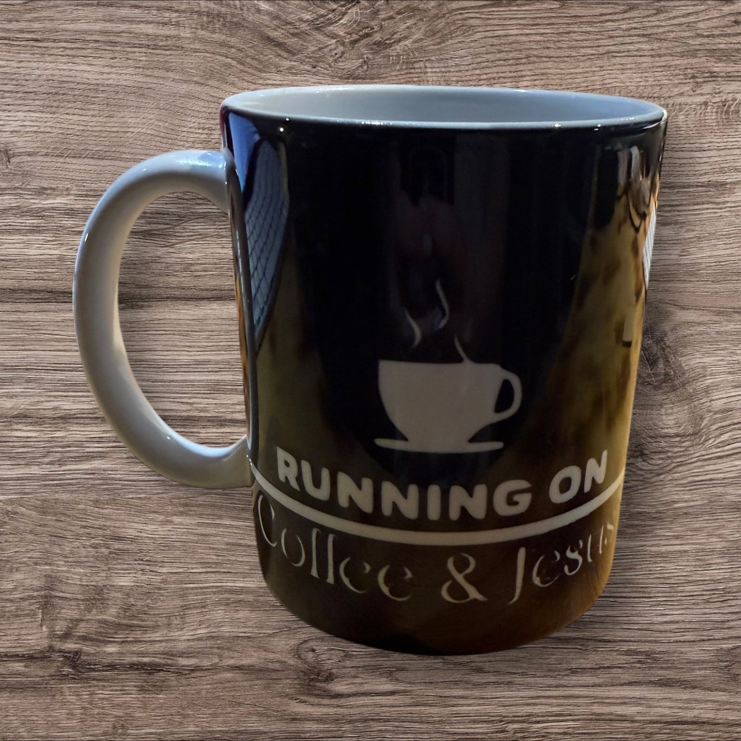 Running On Coffee & Jesus Coffee Mug 12oz