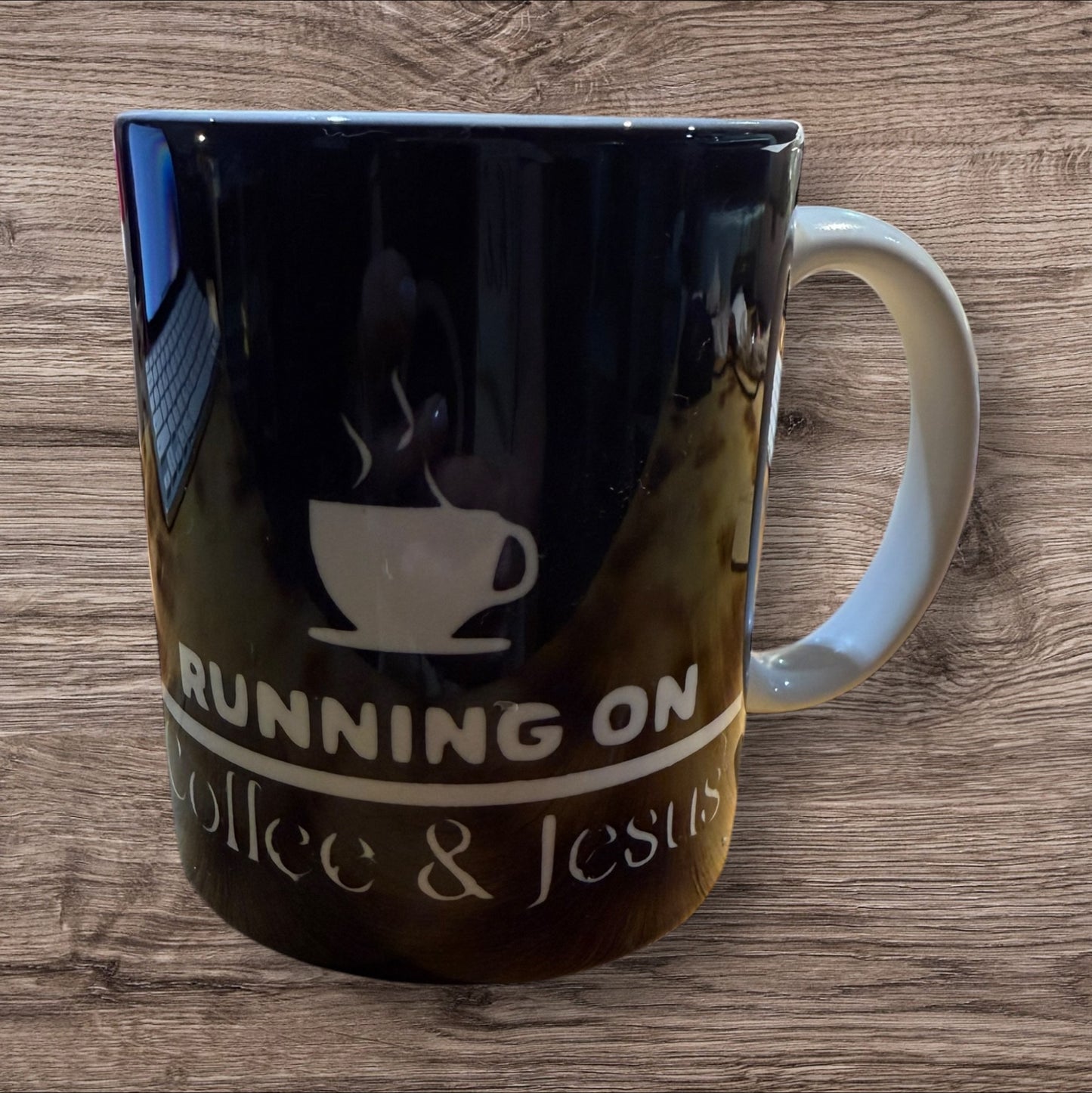 Running On Coffee & Jesus Coffee Mug 12oz
